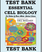 TEST BANK FOR ESSENTIAL CELL BIOLOGY 3RD EDITION BY BRUCE ALBERTS, GARLAND SCIENCE
