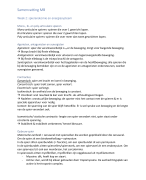 Fysiotherapie MB samenvatting studietaken en colleges blok 1.1