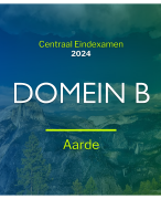 Powerpoint met alle examenstof van Domein B (Aarde) – Centrale Eindexamens VWO 2025