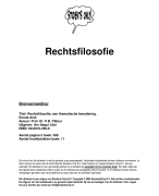 Rechtsfilosofie Samenvatting 