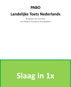 Landelijke kennistoets Nederlands 2024 - 2025! PABO LKT