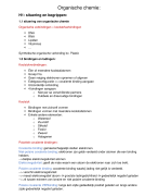 Organische chemie biomedische laboratoriumtechnologie + chemie 1ste jaar KdG
