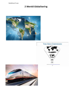 Aardrijkskunde Hoofdstuk 2 Globalisering