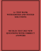 MCOLES TEST 2023 NEW QUESTIONS WITH CORRECT ANSWERS