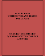 MCOLES TEST 2023 NEW QUESTIONS WITH CORRECT ANSWERS