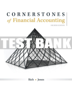 Test Bank for Cornerstones of Financial Accounting - 4th - 2018