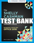 Test Bank For MindTap for The Shelly Cashman Series Collection Microsoft Office 365 & Office 2016 - 1st - 2018 All Chapters