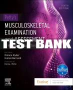 Test Bank For Petty's Musculoskeletal Examination and Assessment, 6th - 2024 All Chapters