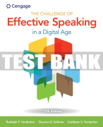 Test Bank For The Challenge of Effective Speaking - 17th - 2018 All Chapters