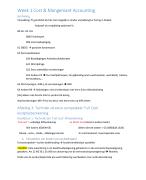 Cost- en management accounting Notities Week 1