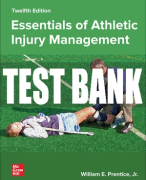 Test Bank For Essentials of Athletic Injury Management, 12th Edition All Chapters