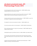 ati pharm proctored exam, ATI  Pharmacology Proctor 2019