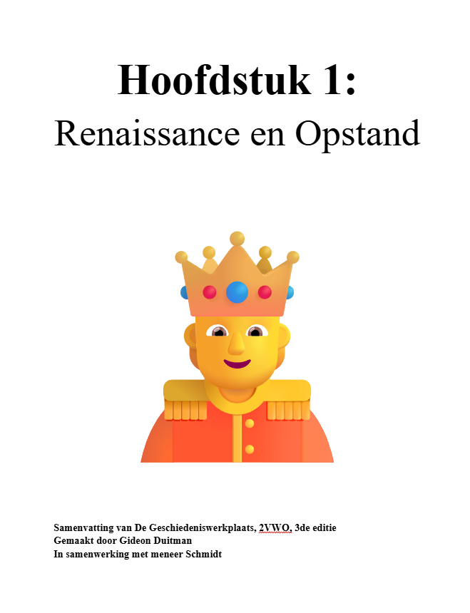 Renaissance en Opstand - Oefenvragen