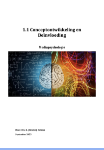 Oefenvragen mediapsychologie kwartiel 1.1